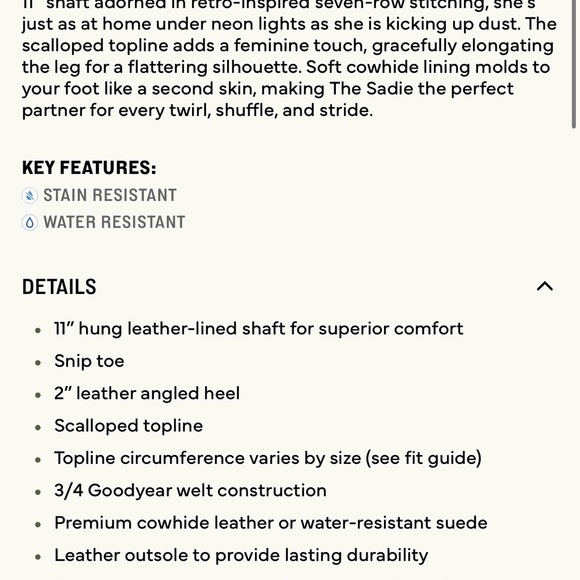 Tecovas SADIE Cowhide Boots - Picture 10 of 11